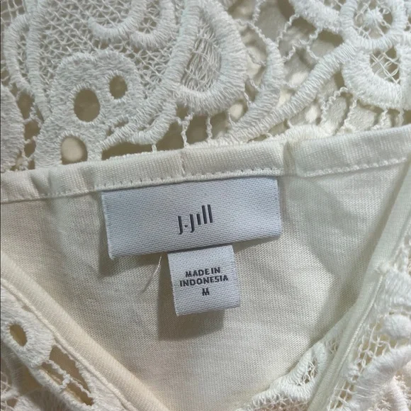 J. Jill Cream Lace Women's Blouse - Picture 3 of 11